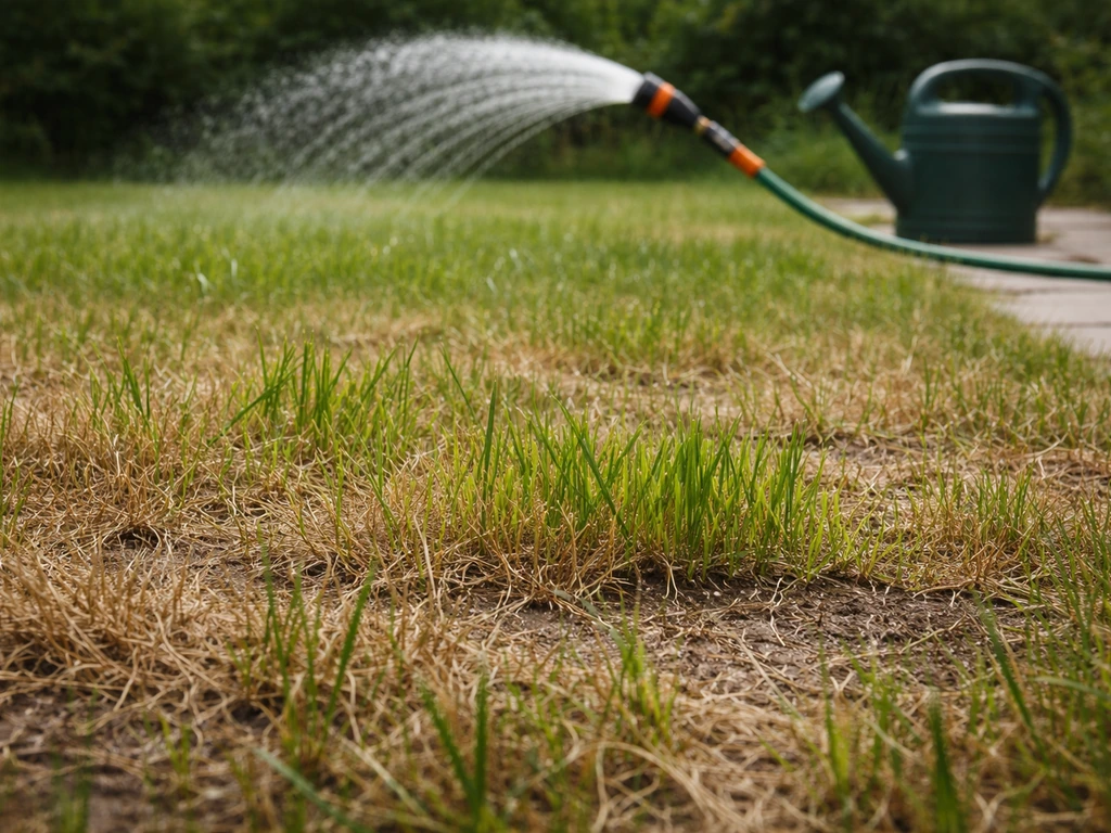 gazon onderhoud na droogte